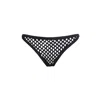 Hidden Beneath Women's Backless Fishnet Black Brief In Black