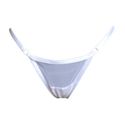 Hidden Beneath Women's Phoebe Low-rise White Thong