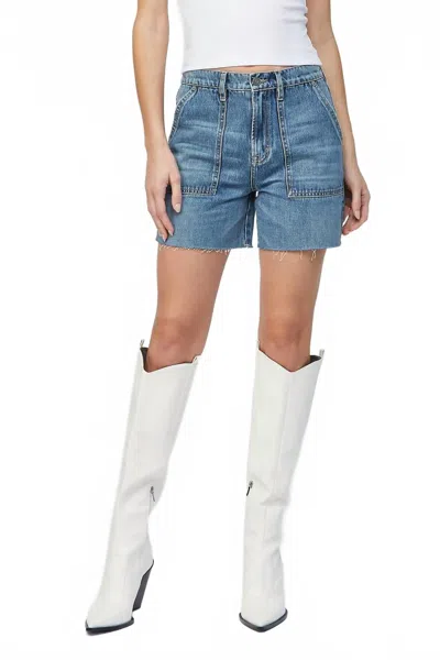 Hidden Carpenter Logan Dad Shorts In Medium Dark In White