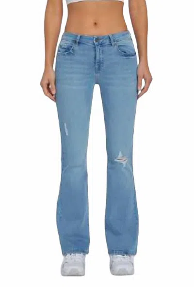 Hidden Casey Flare Jean In Medium Light In Blue