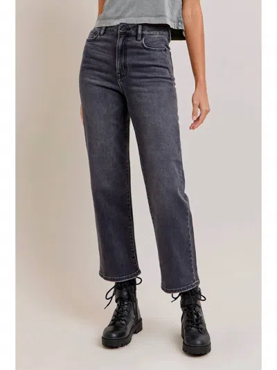 Hidden Clean Stretch Jeans In Charcoal Wash In Multi