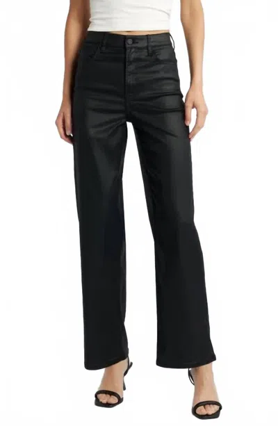 Hidden Coated Clean Dad Jean In Black