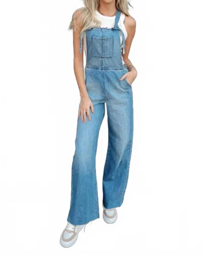 Hidden Dylan Overalls In Medium Dark Wash In Blue