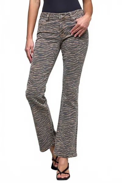 Hidden Easy Tiger Low Rise Jean In Black/tan In Yellow