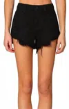 Hidden Finn Denim Shorts In Black In Black