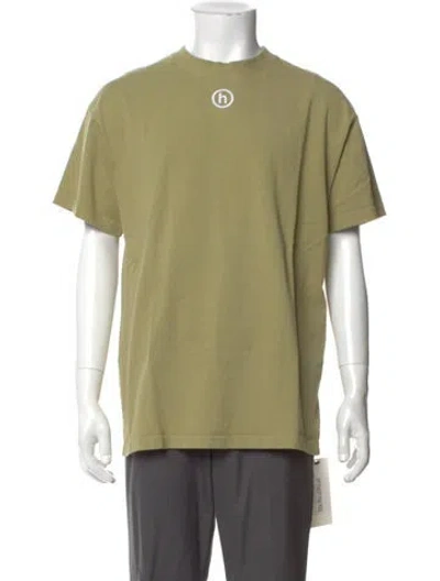 Pre-owned Hidden Graphic Print Crew Neck T-shirt In Green