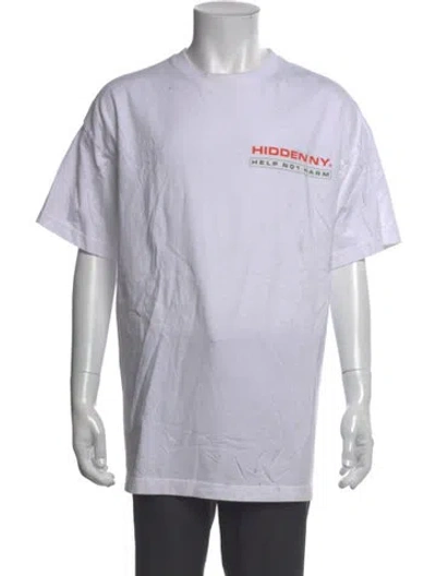 Pre-owned Hidden Graphic Print Short Sleeve Shirt In White
