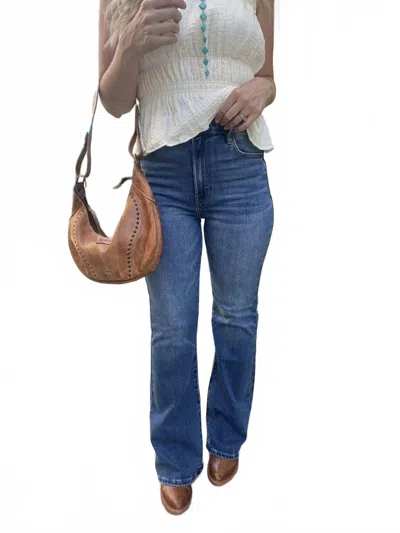 Hidden Happi Classic Flare Jeans In Medium Blue