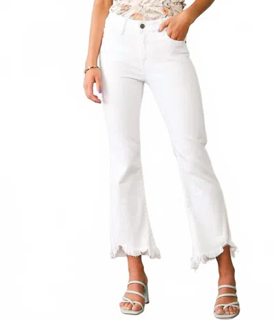 Hidden Happi Cropped Flare Jean In White