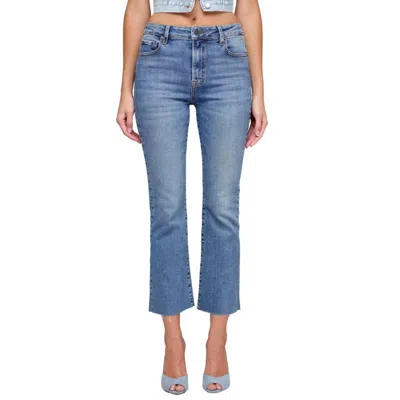 Hidden Happi Cropped Flare Jeans In Medium