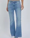 Hidden Happi Flare Jeans In Light Blue In Blue