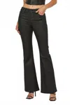 Hidden Happi Mid Rise Flare Jeans In Black In Black