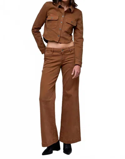 Hidden Happi Stretch Low Rise Comfort Flare Jeans In Tawny In Multi