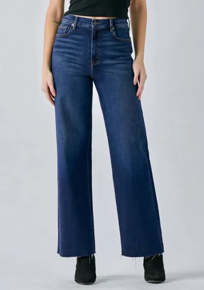 Hidden High Rise Dad Jean In Dark Blue