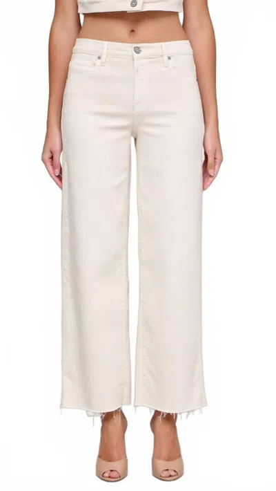 Hidden High Rise Dad Jeans In Ecru In White