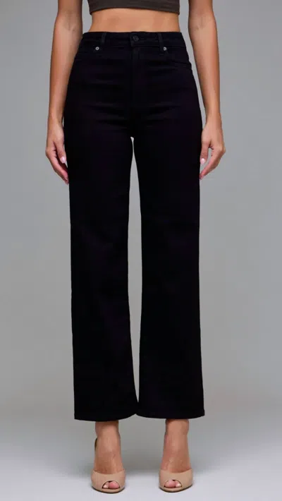 Hidden High Rise Full Length Straight Jean In Jet Black