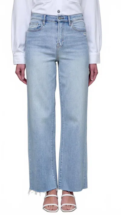 Hidden High Rise Light Wash Classic Stretch Dad Jeans In Blue
