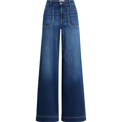 Hidden Jeans Baggy High Waist Wide Leg Jeans In Dark Wash