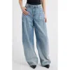 Hidden Jeans Classic Barrel Leg Jeans In Med Wash