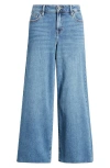 Hidden Jeans Clean Hem High Waist Wide Leg Jeans In Medium Wash