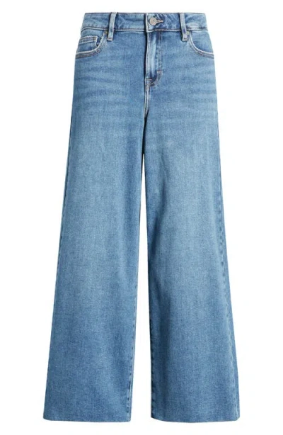 Hidden Jeans Clean Hem High Waist Wide Leg Jeans In Medium Wash