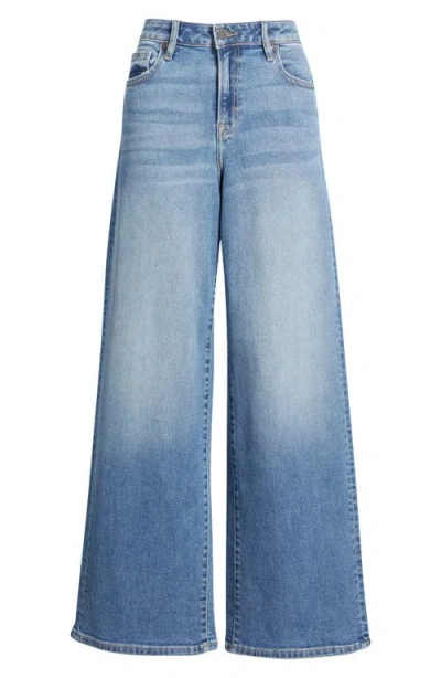 Hidden Jeans Clean High Waist Wide Leg Jeans In Blue
