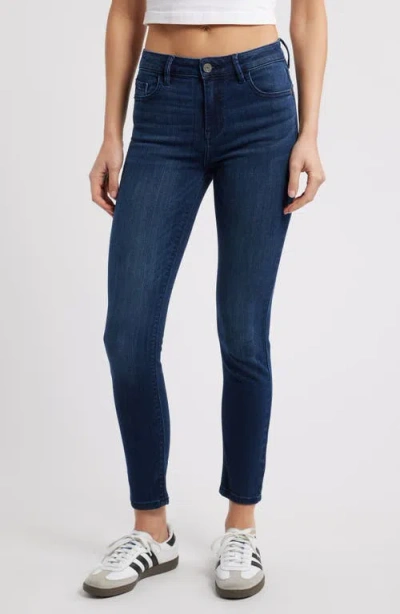 Hidden Jeans Clean Low Rise Skinny Jeans In Dk Wash
