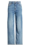 Shop Hidden Jeans Clean Stretch Wide Leg Jeans In Medium Wash