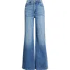 Hidden Jeans Welt Pocket Super High Waist Wide Leg Jeans In Blue