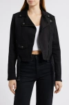 Hidden Jeans Denim Biker Jacket In Black