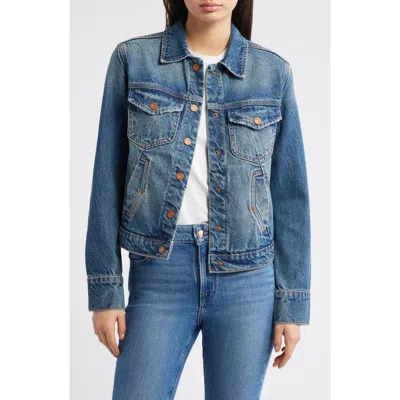 Hidden Jeans Denim Trucker Jacket In Blue