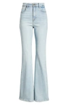 Hidden Jeans High Waist Flare Jeans In Light Wash