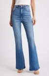 Hidden Jeans High Waist Flare Jeans In Medium Wash