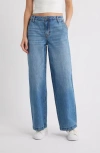 Hidden Jeans Low Rise Baggy Wide Leg Jeans In Blue