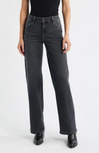Hidden Jeans Mid Rise Dad Jeans In Gray