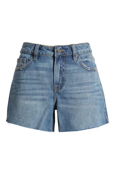 Hidden Jeans Mid Rise Denim Cutoff Shorts In Medium Wash