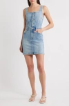 Hidden Jeans Sleeveless Denim Minidress