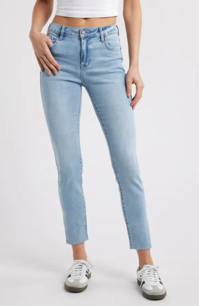 Hidden Jeans Split Raw Hem Skinny Jeans