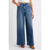 Hidden Jeans Twist Seam High Waist Super Wide Leg Jeans In Blue