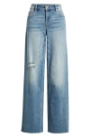 Hidden Jeans Wide Leg Dad Jeans In Blue
