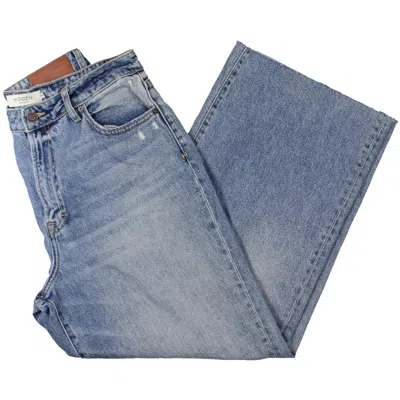 Hidden Jeans Womens Cotton Wide Leg Wide Leg Jeans In Blue
