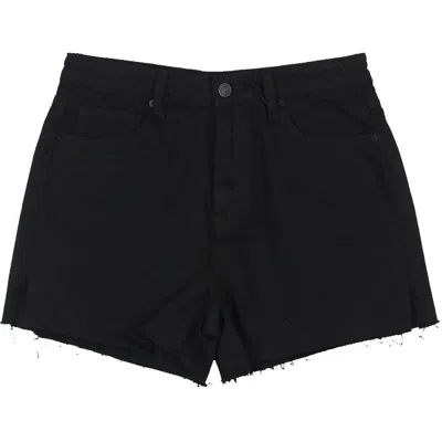 Hidden Jeans Womens Denim Raw Hem Cutoff Shorts In Black