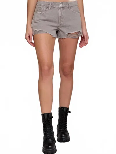 Hidden Kayla Relaxed Shorts In Gravel In Brown