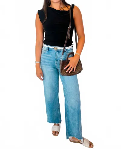 Hidden Logan 31" Inseam High Waist Dad Jean In Medium Light In Multi