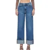 Hidden Logan Wide Leg Dad Jeans In Med Dk In Blue