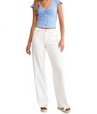 Hidden Logan High Rise Dad Jean In Pearl In Beige