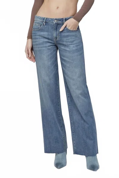 Hidden Logan Mid-rise Dad Jean In Medium Wash In Multi