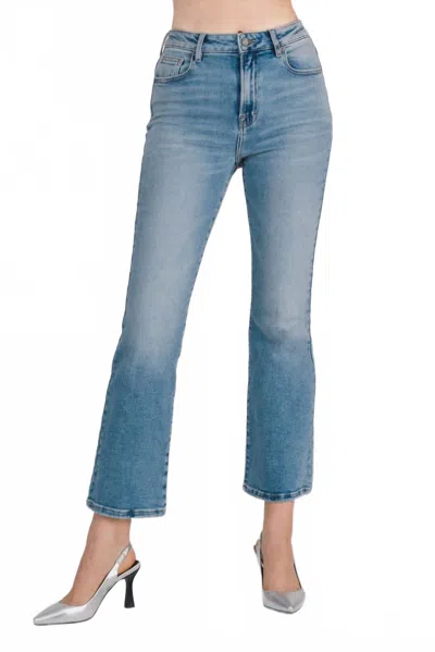 Hidden Medium Light Clean Bootcut Jeans In Blue