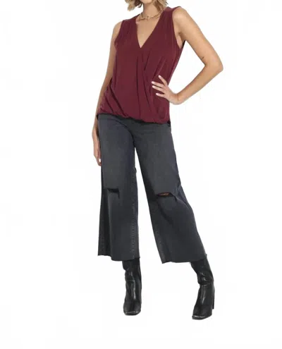 Hidden Nori Cropped Wide Leg Jean In Light Wash In Multi