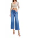 Hidden Nori Cropped Wide Leg Trouser In Dark Wash In Blue